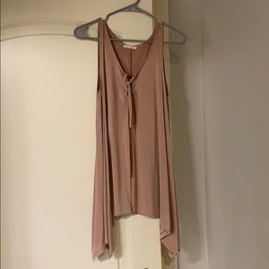 Lace up boutique top